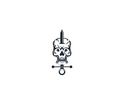 skullsword logo logo logo design logodesign memorable minimalist moodern simple skull symbol