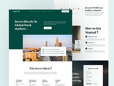 Stock Investment Website Landing Page