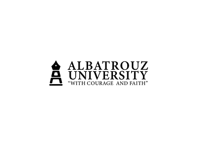 Logo for Albatrouz University branding illustration logo logodesign typography