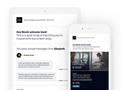 Oak Automated Emails automated css email html material design personalised responsive template ui ux