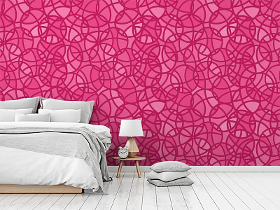 Hello Dribbble | Wallpaper debut dribbble first shot geometric interior design pattern pattern designer pink surface pattern surface pattern design wallpaper