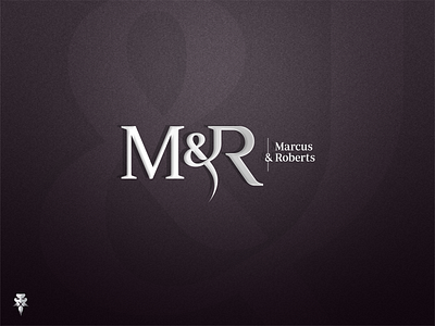 M & R art azanti brand identity branding branding design graphics identity lawyer logo mark monochrome monogram