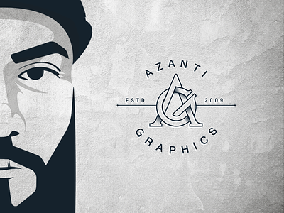 Personal Logo a art azanti branding designer g graphics logo monogram visual