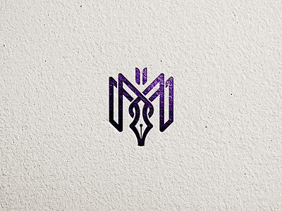 M + M + Pen logo m monogram pen