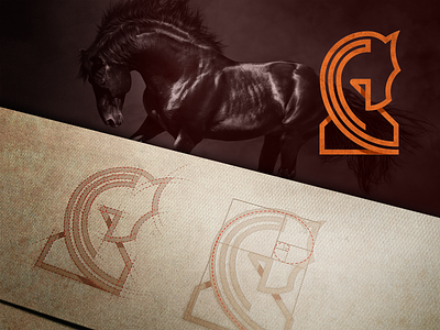 Horse - Golden ratio logo azanti branding chess goldenratio horse logo simpinbadda strategy