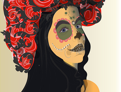 Chicana illustration vector