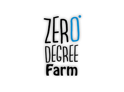 Logo / Identity Design Zero Degree Farm branding design graphic design illustration logo typography vector