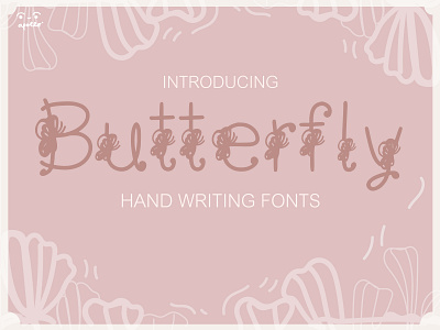 Butterfly Fine Font design graphic design typography