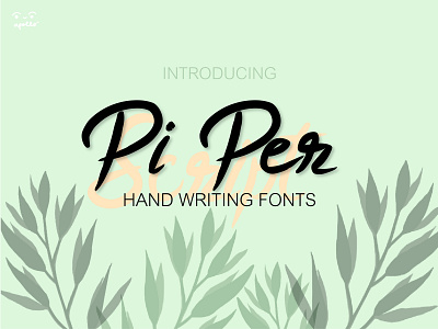 Piper Script Font design graphic design illustration typography