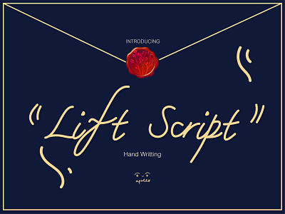 Lift Script Font design font illustration typography