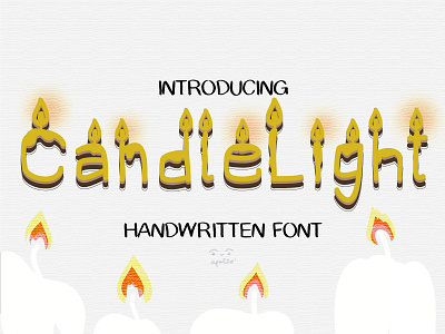 Candlelight Font branding font illustration typography vector