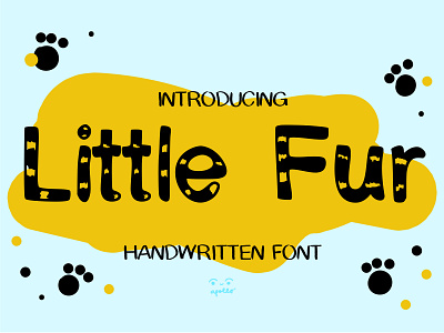 Little Fur Font graphic design illustration typography