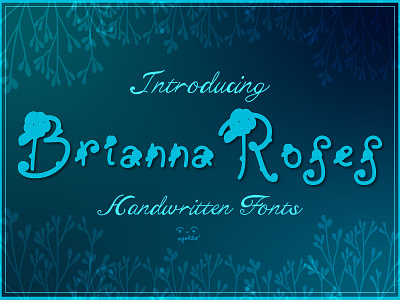 Brianna Roses Font font fonts illustration typography