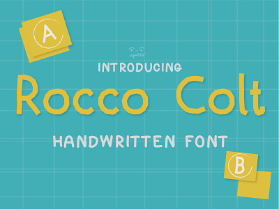 Rocco Colt Font design illustration typography