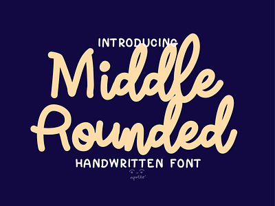 Middle Rounded Script Font font fonts typography
