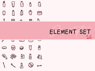 Element Cosmetic Hand Drawn Bundle