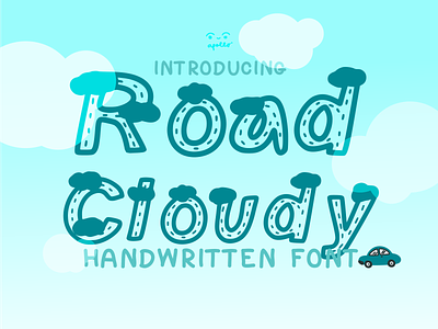Road Cloudy Font font fonts typography