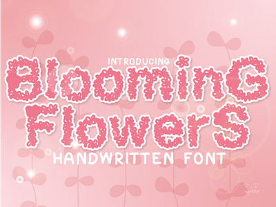 Blooming Flowers Font