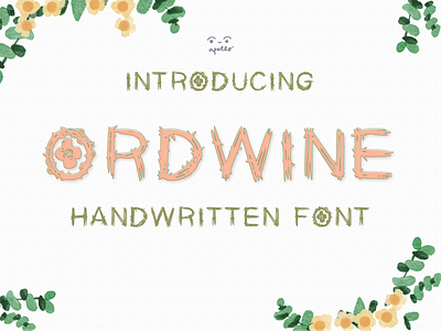 Ordwine Font font typography