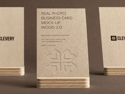 Branding / Identity / Business Card Mock-up business card cardboard kraft minimalistic mock up mocks mockup paperboard psd showcase stationery template