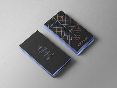 Photorealistic Business Cards Mockup / Black Edition