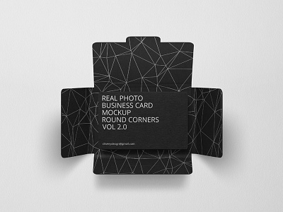 Photorealistic Business Card Mockup Round Corners Vol 2.0