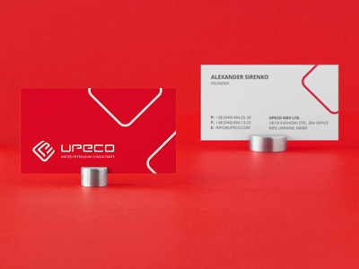 UPECO branding business businesscard businesscards clear clevery consulting corporate creative design elegant identity logo minimal minimalistic modern petrol petroleum stationery upeco