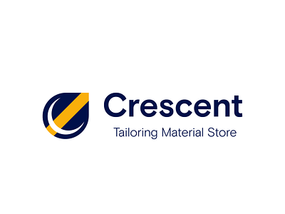Crescent Tailoring Material Store Logo branding creative logo design logo design logo design concept logo designer ominus