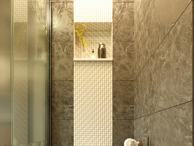 Nuremberg Bathroom 3dsmax allofrender archilovers architecture visualization architizer au2020 cgartist coronarender render ui