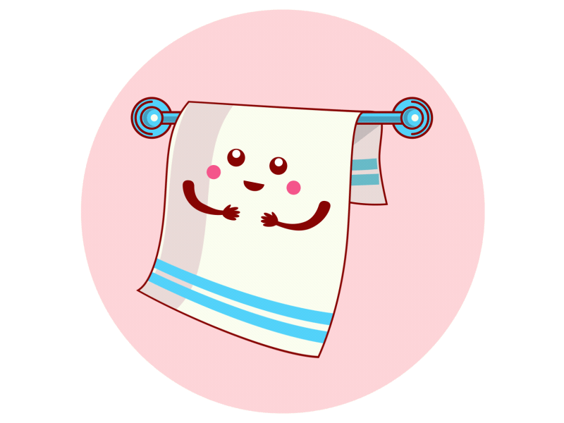 Towel Day 2d animation character day illustration skilz towel