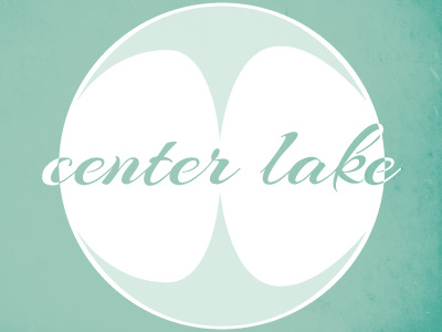 Center Lake branding illustration logo typography