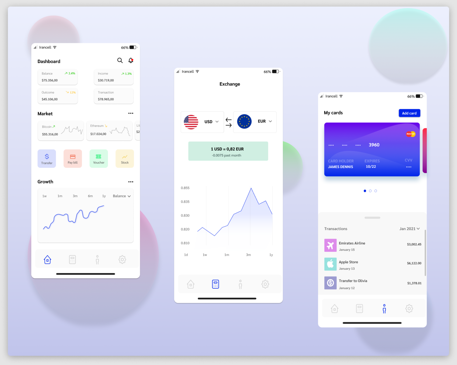 Currency And Exchange Application By Faramarz Afzali On Dribbble