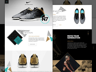 Nike Concept concept design nike shoe web website