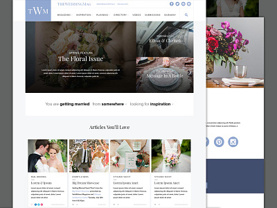 The Wedding Mag design web