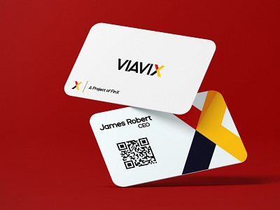 Viavix Business Card branding design logo logo design minimal