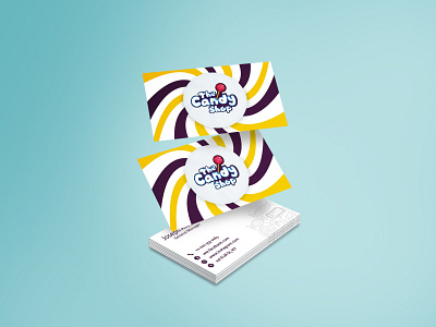 The Candy Shop Business card branding design graphic design logo design visiting card