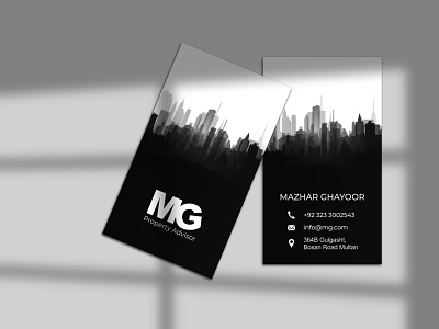 MG Property Advisor Business Card branding business card creative design design graphic design logo design minimal stationery design visiting card
