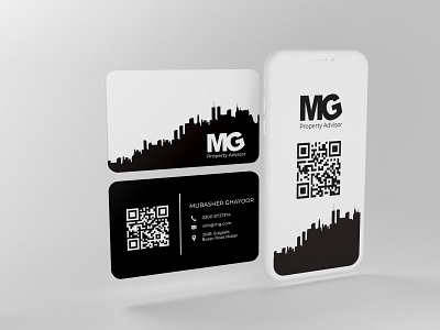 MG Property Advisor Business Card branding business card creative design design graphic design logo logo design minimal stationery design visiting design