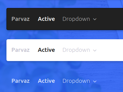 Parvaz - HTML Bootstrap Navigation Bars