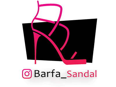 Barfa sandal logo logo photoshop sandal shoe vector