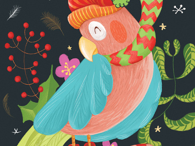 Holiday Bird bird colors holidays illustration