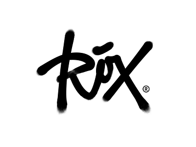 Rox Streetwear Logo branding lettering logo spray paint streetwear urban