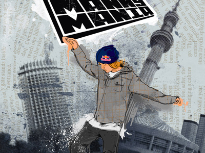 Manny mania (concept kazakhstan edition) illustration poster print design