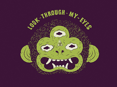 Look through my eyes 360 project creatures illustration monkeys sketch zombies