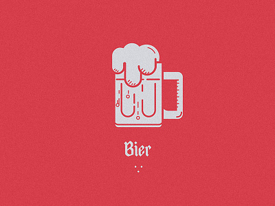 Bier bayern beer bier german icon illustration