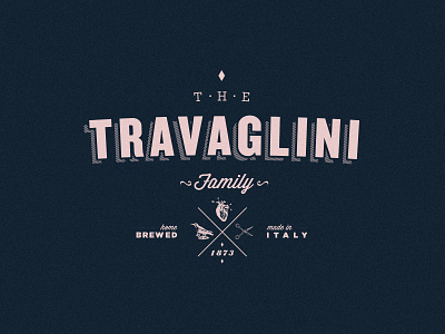 The Travaglini Family branding family food food truck italian logo restaurant