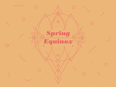 Happy Equinox! equinox flat gladys illustration spring type vector