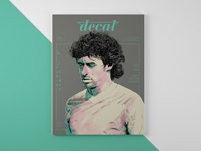 Decal Magazine Project cover editorial football grid illustration layout magazine portfolio soccer