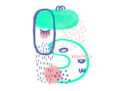 B / 36daysoftype 36days b 36daysoftype b character illustration type typography