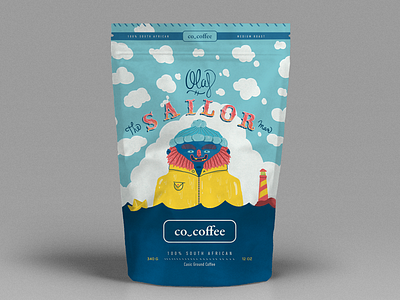 Co_coffee illustration packaging coffee illustration lettering packaging sailor wip
